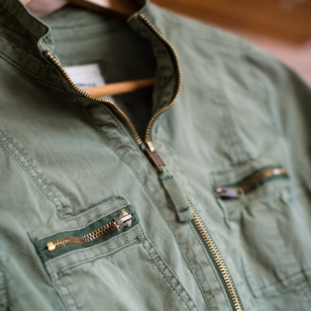 Olive Utility Jacket by Sonoma